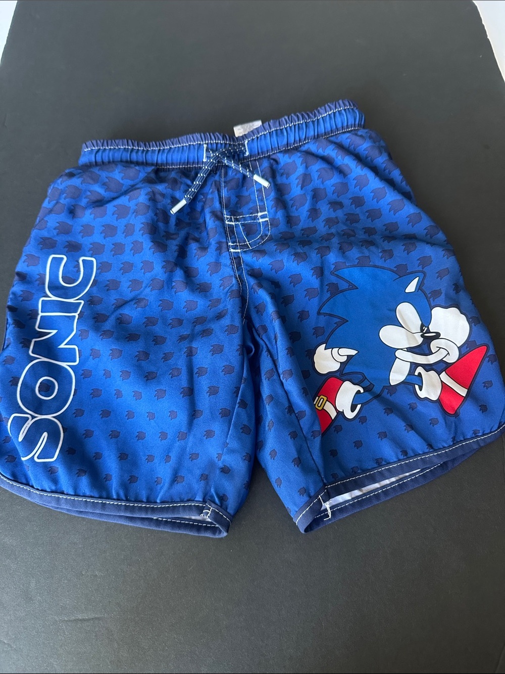 Sonic Blue Boys' Character Swim Shorts with Drawstring - Picture 1 of 8